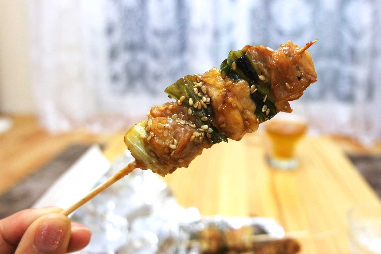An authentic Japanese dish is Yakitori